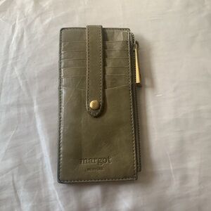 Margot Olive Green Card Holder & Coin Purse